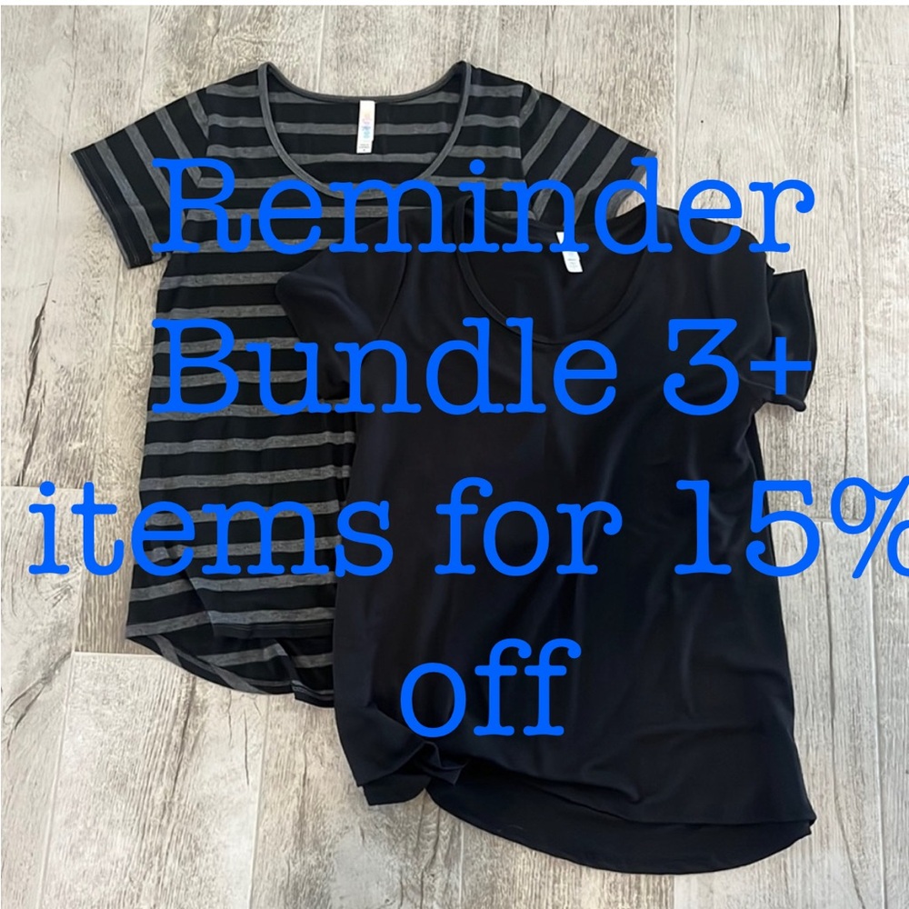 Reminder: bundle 3+ items for 15% off
